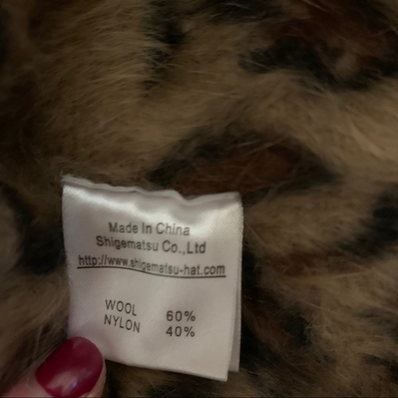 Topshop fuzzy leopard hat - Picture 3 of 5